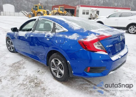 2020 Honda Civic Lx из США, поврежденный, VIN 19XFC2F64LE216499